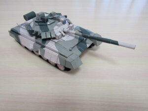 Модель танка Т-90 из бумаги