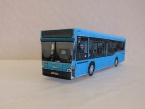 Модель автобуса МАЗ из бумаги